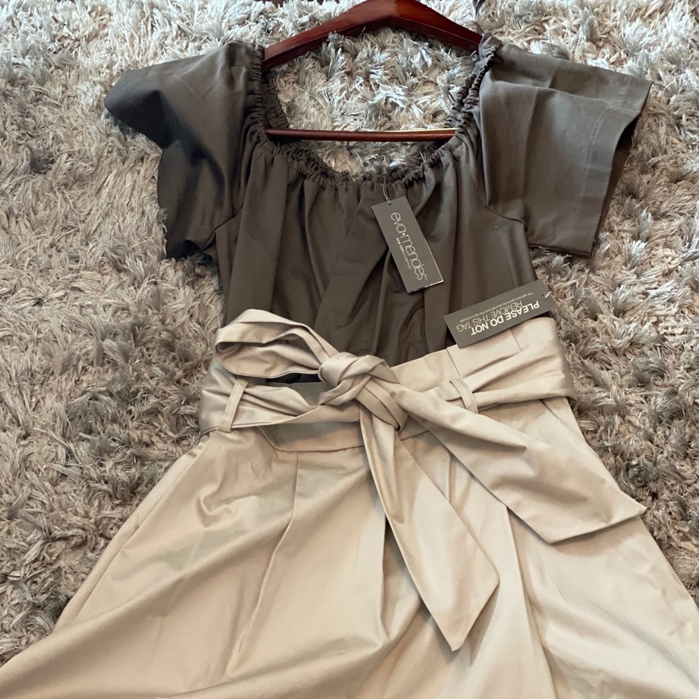 Eva.Mendes Dress Tan, New